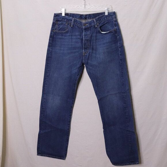 Levi's | 501 Dark Wash Straight Jeans 36x32 - Picture 1 of 7
